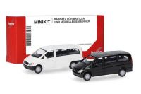 MB Vito Bus 2002 weiss und schwarz     MINIKIT-1:87/NEU