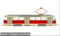 Tatra Stra�enbahn hellbeige/rot   1:87/NEU