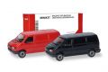VW-Kasten T4 rot,schwarz      MINIKIT-1:87/NEU