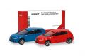 Seat Leon rot, blau       MINIKIT-1:87/NEU