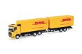 Volvo FH Flachdach WechselKofTandemzg. �DHL�      1:87/NEU